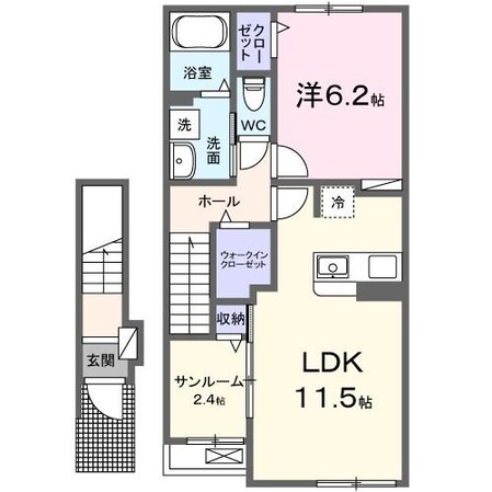 レジデンスnoaの物件間取画像
